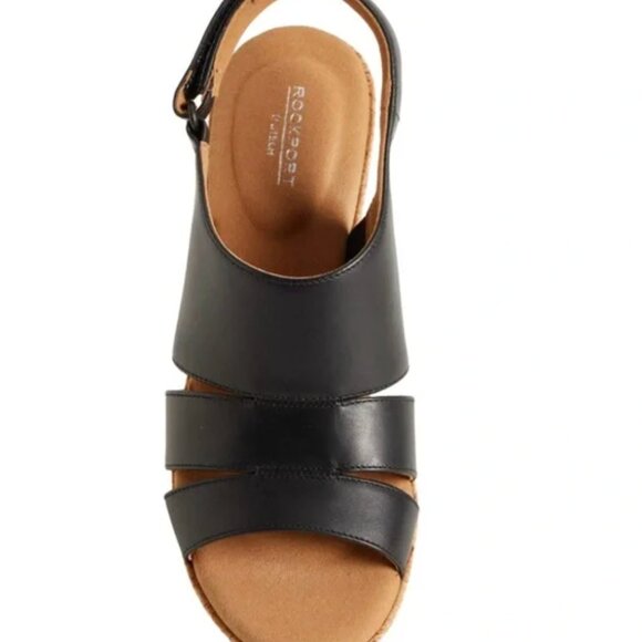 Rockport Briah Sling Wedge Sandals – Black, Women’s 10 - Picture 3 of 4